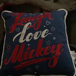 “Live Laugh Mickey” Pillow